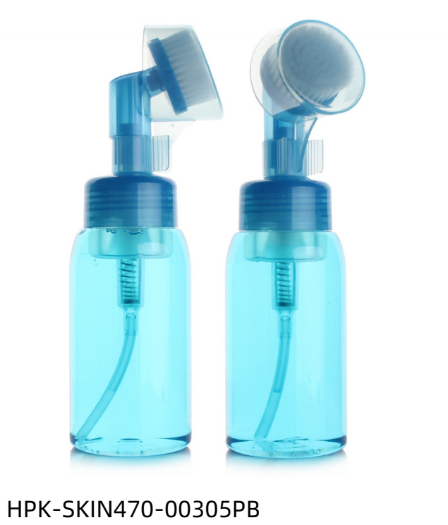 Blue Semi-transparent Plastic Foam Pump Bottle